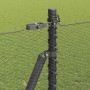 Reja con postes Gris 1.6 x 50 m Acero recubierto de PVC