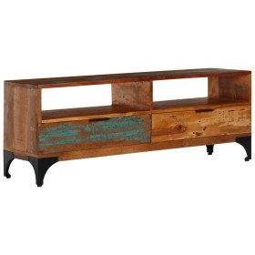 Mueble para TV cm madera maciza reciclada 118x35x45