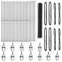 Reja con postes Gris 1.2 x 100 m Acero recubierto de PVC