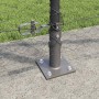 Reja con postes Gris 1.2 x 100 m Acero recubierto de PVC