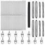 Reja con postes Gris 1.5 x 100 m Acero recubierto de PVC