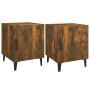 Nightstands 2 pcs smoked oak plywood by vidaXL, Nightstands - Ref: Foro24-817316, Price: 50,05 €, Discount: %