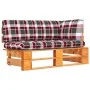 Ecksofa aus imprägniertem Kiefernholz in Honigbraun für den Garten. von vidaXL, Modulare Sofas für den Außenbereich - Ref: Fo...
