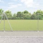 Reja con postes Plateado 1.2 x 10 m Acero recubierto de PVC