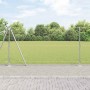 Reja con postes Plateado 1.2 x 25 m Acero recubierto de PVC