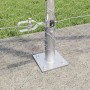 Reja con postes Plateado 1.2 x 25 m Acero recubierto de PVC