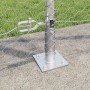Reja con postes Plateado 1.2 x 25 m Acero recubierto de PVC
