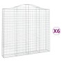 Gabionenkörbe 6 Stück Bogenform Eisen 200x30x180/200 cm von vidaXL, Töpfe und Pflanzgefäße - Ref: Foro24-3145518, Preis: 816,...