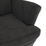Ohrensessel und Hocker aus dunkelgrauem Samt von vidaXL, Sessel - Ref: Foro24-3115932, Preis: 260,62 €, Rabatt: %