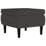 Ohrensessel und Hocker aus dunkelgrauem Samt von vidaXL, Sessel - Ref: Foro24-3115932, Preis: 265,64 €, Rabatt: %