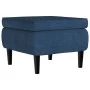 Ohrensessel und Hocker aus blauem Samt von vidaXL, Sessel - Ref: Foro24-3115930, Preis: 276,53 €, Rabatt: %