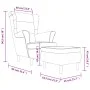 Ohrensessel und Hocker aus blauem Samt von vidaXL, Sessel - Ref: Foro24-3115930, Preis: 276,53 €, Rabatt: %