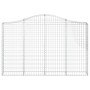 Gabionenkörbe 4 Stück Bogenform Eisen 200x30x120/140 cm von vidaXL, Töpfe und Pflanzgefäße - Ref: Foro24-3145453, Preis: 348,...