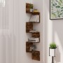 Eckregal aus geräuchertem Eichenholzwerkstoff von vidaXL, Regale und Regale - Ref: Foro24-326839, Preis: 32,89 €, Rabatt: %
