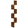 Smoked Oak Engineered Wood Wall Corner Shelf by vidaXL, Shelves and shelves - Ref: Foro24-326839, Price: 32,89 €, Discount: %