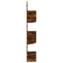 Smoked Oak Engineered Wood Wall Corner Shelf by vidaXL, Shelves and shelves - Ref: Foro24-326839, Price: 32,89 €, Discount: %