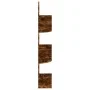 Smoked Oak Engineered Wood Wall Corner Shelf by vidaXL, Shelves and shelves - Ref: Foro24-326839, Price: 32,19 €, Discount: %
