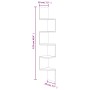 Eckregal aus geräuchertem Eichenholzwerkstoff von vidaXL, Regale und Regale - Ref: Foro24-326839, Preis: 32,89 €, Rabatt: %