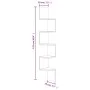 Smoked Oak Engineered Wood Wall Corner Shelf by vidaXL, Shelves and shelves - Ref: Foro24-326839, Price: 32,19 €, Discount: %