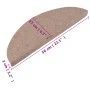 Selbstklebende Treppenmatte 10 Stück beige 56x17x3 cm von vidaXL, Treppenmatten - Ref: Foro24-355250, Preis: 29,57 €, Rabatt: %