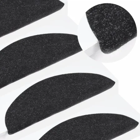 Self-adhesive stair tread mat 10 units anthracite 56x17x3cm by vidaXL, Stair mats - Ref: Foro24-355252, Price: 24,33 €, Disco...