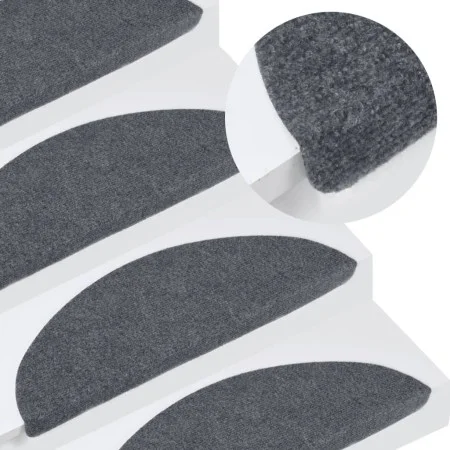 Selbstklebende Stufenmatte 10 Stück grau 56x17x3 cm von vidaXL, Treppenmatten - Ref: Foro24-355256, Preis: 26,32 €, Rabatt: %