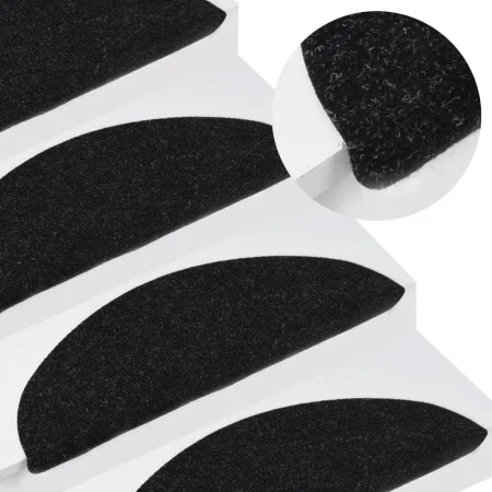 Self-adhesive stair mat 10 pcs black 56x17x3 cm by vidaXL, Stair mats - Ref: Foro24-355254, Price: 23,45 €, Discount: %