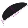 Self-adhesive stair mat 10 pcs black 56x17x3 cm by vidaXL, Stair mats - Ref: Foro24-355254, Price: 25,80 €, Discount: %