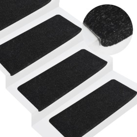 15 Stück selbstklebende Stufenmatte 65 x 24,5 x 3,5 cm von vidaXL, Treppenmatten - Ref: Foro24-343477, Preis: 42,76 €, Rabatt: %