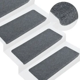 Selbstklebende Leitermatte 15 Stück grau 65x24,5x3,5 cm von vidaXL, Treppenmatten - Ref: Foro24-343479, Preis: 36,36 €, Rabat...
