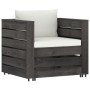 Gartenmöbel 2 Stk. mit Kissen grau imprägniertes Holz von vidaXL, Gartensets - Ref: Foro24-3068146, Preis: 196,26 €, Rabatt: %