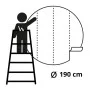 WallArt Wallpaper Circle Skyline by Night 190 cm by WallArt, Painted paper - Ref: Foro24-440351, Price: 26,62 €, Discount: %