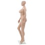 Maniquí femenino con base de vidrio beige 180 cm