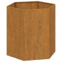 Rostiger Cortenstahl-Pflanzkübel 40x40x45 cm von vidaXL, Töpfe und Pflanzgefäße - Ref: Foro24-823674, Preis: 43,62 €, Rabatt: %