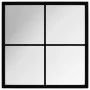 Espejo de pared metal negro 40x40 cm de vidaXL, Espejos - Ref: Foro24-342204, Precio: 41,52 €, Descuento: %