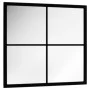 Espejo de pared metal negro 40x40 cm de vidaXL, Espejos - Ref: Foro24-342204, Precio: 41,52 €, Descuento: %