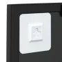 Espejo de pared metal negro 40x40 cm de vidaXL, Espejos - Ref: Foro24-342204, Precio: 41,52 €, Descuento: %