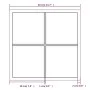 Espejo de pared metal negro 40x40 cm de vidaXL, Espejos - Ref: Foro24-342204, Precio: 41,52 €, Descuento: %