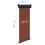 Braune Balkon-Seitenmarkise 65x250 cm von vidaXL, Sonnenschirme - Ref: Foro24-48405, Preis: 44,24 €, Rabatt: %