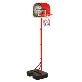 Juego de canasta de baloncesto portátil ajustable 138,5-166 cm