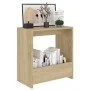 Beistelltisch aus Sonoma-Eichensperrholz, 50 x 26 x 50 cm von vidaXL, Seitentische - Ref: Foro24-806690, Preis: 28,17 €, Raba...