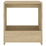 Mesa auxiliar de madera contrachapada roble Sonoma 50x26x50 cm de vidaXL, Mesas auxiliares - Ref: Foro24-806690, Precio: 29,4...