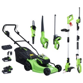 Set de herramientas eléctricas de jardín sin cable 6 piezas