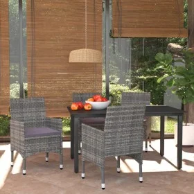 5-piece garden furniture set with gray synthetic rattan cushions by vidaXL, Garden sets - Ref: Foro24-3094981, Price: 403,00 ...