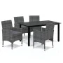 5-piece garden furniture set with gray synthetic rattan cushions by vidaXL, Garden sets - Ref: Foro24-3094981, Price: 403,00 ...