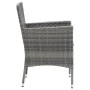 5-teiliges Gartenmöbel-Set mit grauen synthetischen Rattankissen von vidaXL, Gartensets - Ref: Foro24-3094981, Preis: 372,68 ...