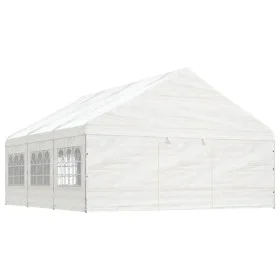 Pavillon mit weißem Polyethylendach 6,69x5,88x3,75 m von vidaXL, Zelte und Pavillons - Ref: Foro24-3155495, Preis: 563,75 €, ...