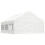 Pavillon mit weißem Polyethylendach 6,69x5,88x3,75 m von vidaXL, Zelte und Pavillons - Ref: Foro24-3155495, Preis: 563,75 €, ...