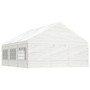 Pavillon mit weißem Polyethylendach 6,69x5,88x3,75 m von vidaXL, Zelte und Pavillons - Ref: Foro24-3155495, Preis: 519,51 €, ...