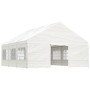 Pavillon mit weißem Polyethylendach 6,69x5,88x3,75 m von vidaXL, Zelte und Pavillons - Ref: Foro24-3155495, Preis: 519,51 €, ...